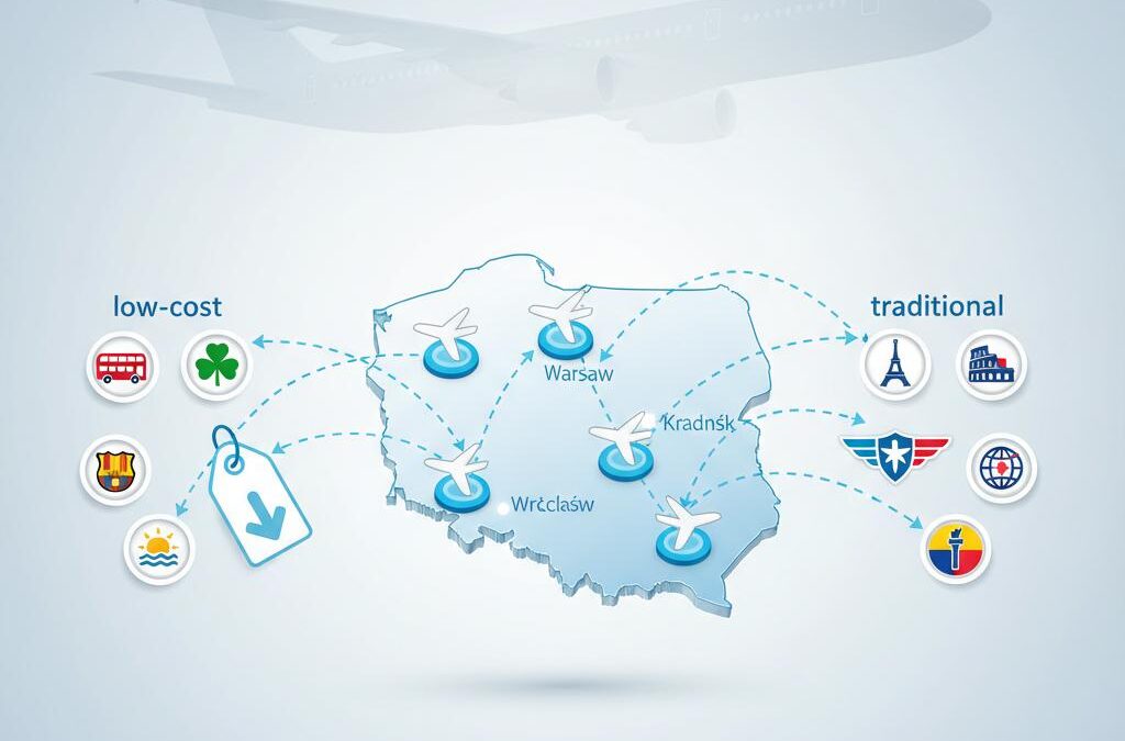 Jakie linie lotnicze oferują loty z Polski?